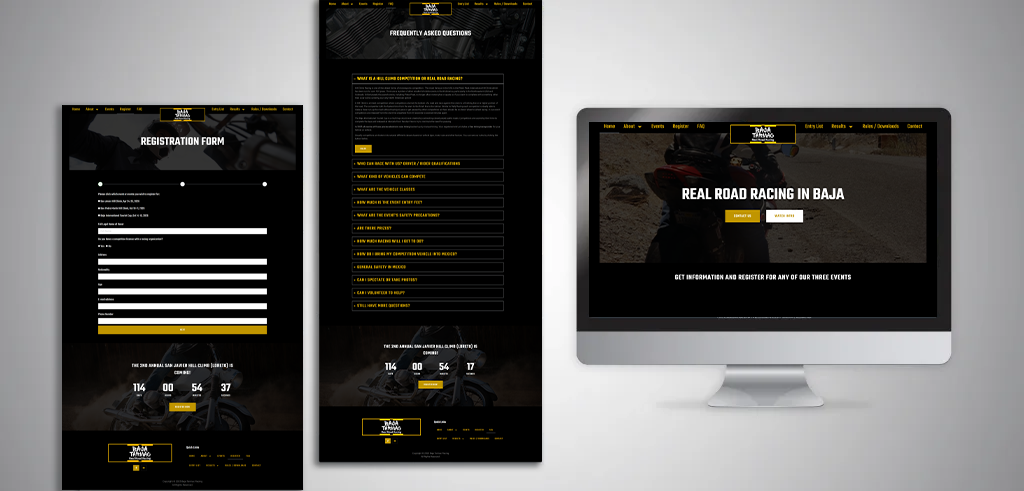 bajatarmacracing website screenshot